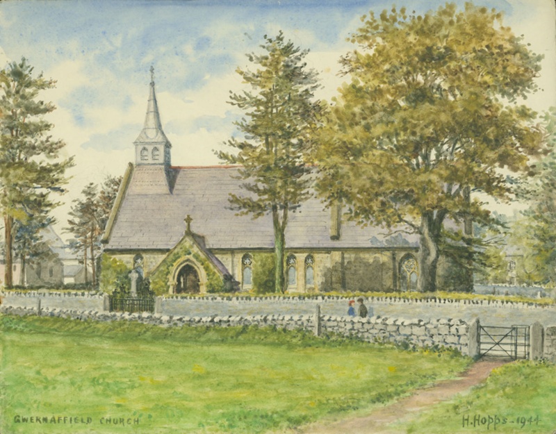 Gwernaffield Church 1944; Hopps, Harold; BIKGM.W433