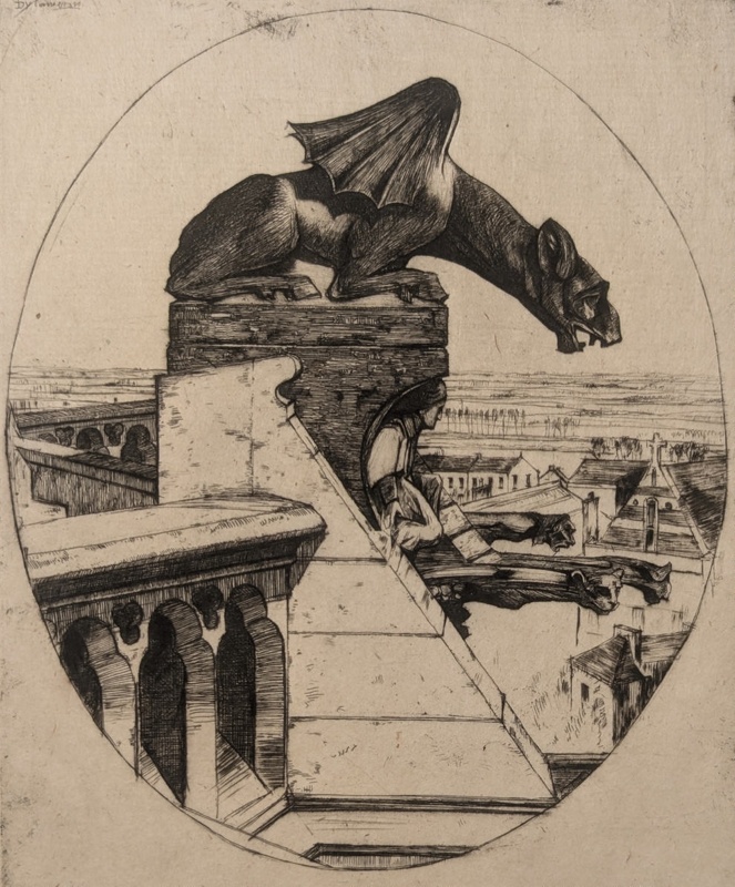 The Chimera of Amiens; Cameron, David Young (1865-1945); 1910; BIKGM.9243