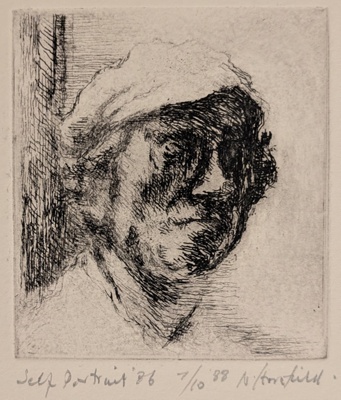 Self-Portrait '86; Horsfield, Nicholas (1917-2005); 1986; BIKGM.8897