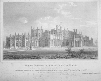 West Front View of Eaton Hall; Bailey, Thos; BIKGM.7710