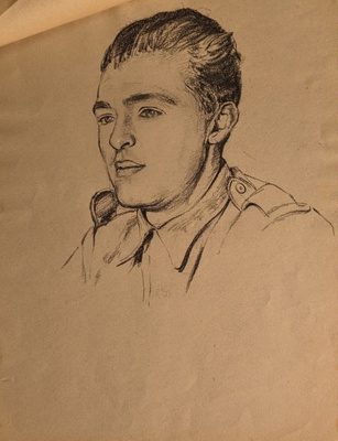 Portrait of Military Man; Burke, Thomas (1906-1945); 1941-1945; BIKGM.7343.76