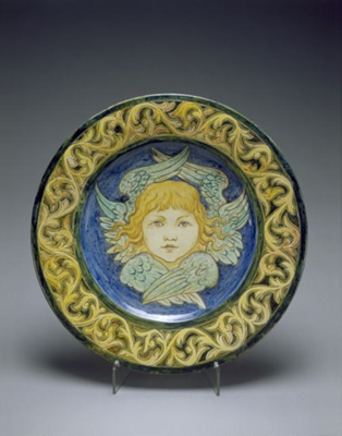 plaque; Della Robbia Pottery (active 1894-1906); BIKGM.6525