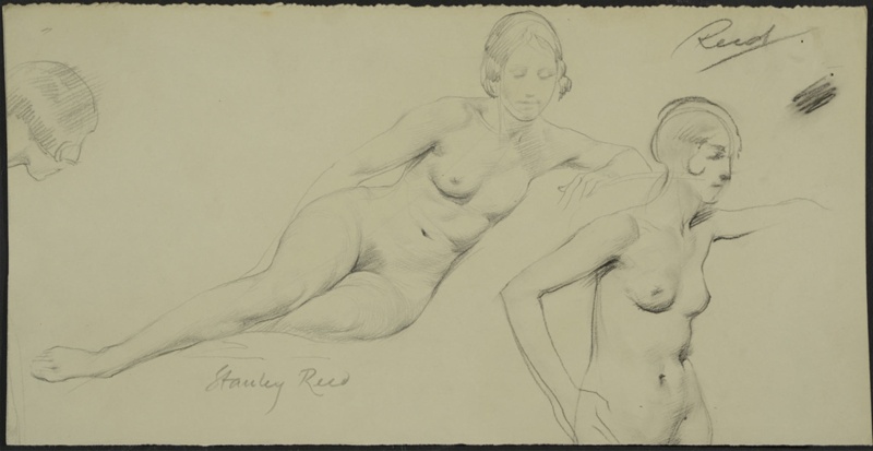 Two Studies of a Nude Woman; Reed, Stanley; BIKGM.5667