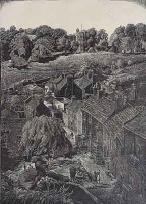 From the Castle Walls, Richmond, Yorks; Rawlinson, William Thomas (1912-1993); 1960; WR.4