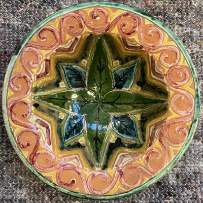 saucer; Della Robbia Pottery (active 1894-1906); BIKGM.6528