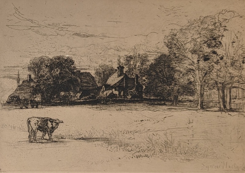 Horsley's Cottages; Haden, Francis Seymour; 1865; BIKGM.24.13