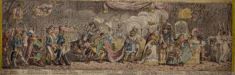 The Grand Coronation Procession of Napoleone The First; Gillray, J; c. 1805; BIKGM.2460aa