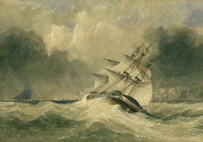 A Seascape; Carmichael, John Wilson; BIKGM.1826