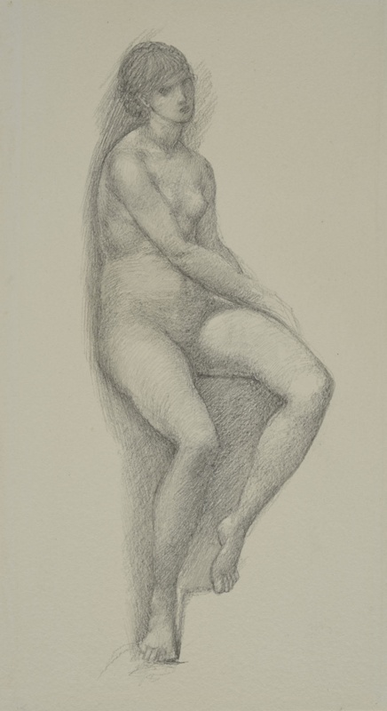 Study (Female Nude); Burne-Jones, Edward Coley; BIKGM.L128