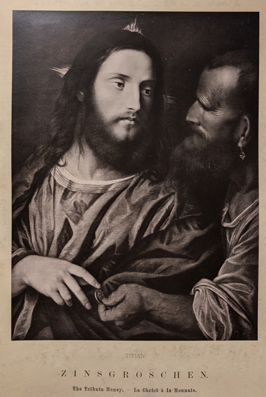 The Tribute Money; Titian (Vecellio, Tiziano); BIKGM.185n