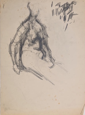 Seated Nude; Horsfield, Nicholas (1917-2005); BIKGM.8946