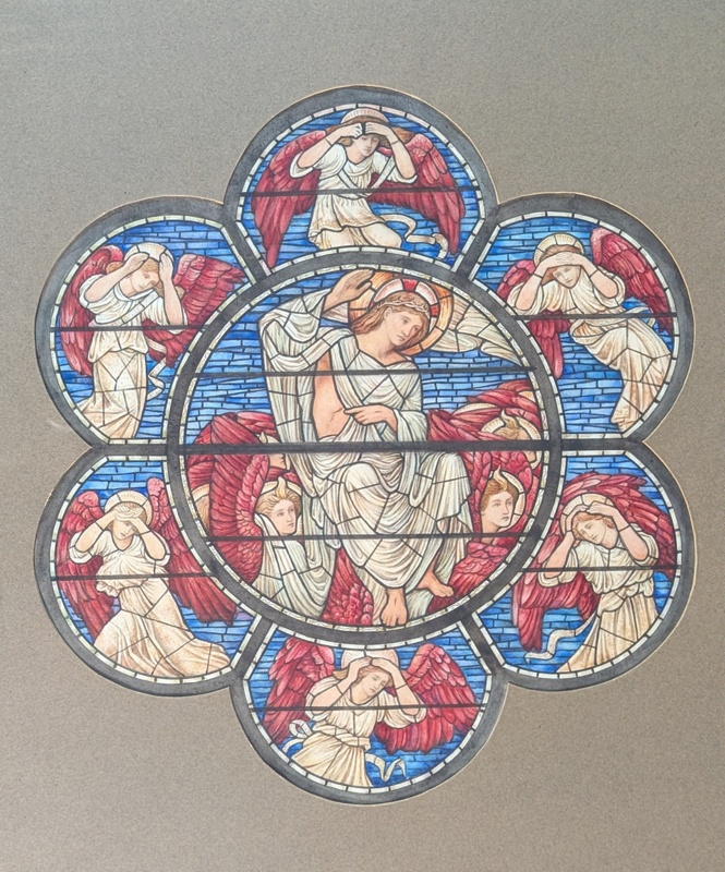 Design for stained glass window - Dies Domini; Warrington, Richard William (1868-1953); BIKGM.184c