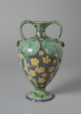 Della Robbia Vase; Della Robbia Pottery (active 1894-1906); 1897; BIKGM.237c