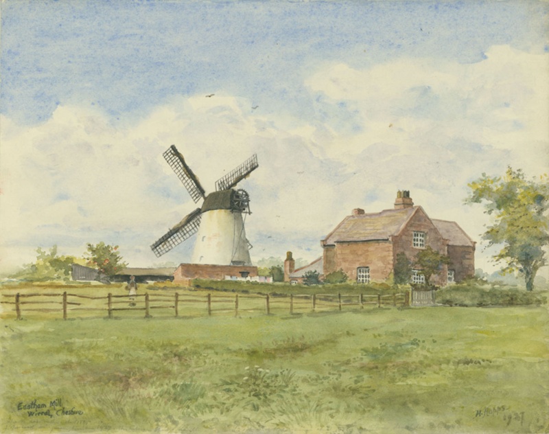 Eastham Mill, Wirral, Cheshire 1937; Hopps, Harold; BIKGM.W284