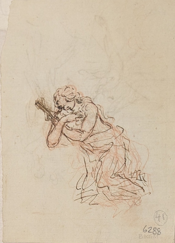Sketch of Kneeling Woman; BIKGM.6288
