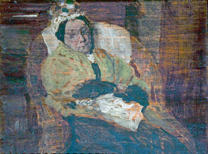 The Artist's Mother Asleep; Steer, Philip Wilson; c. 1893-1894; BIKGM.8158