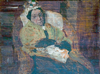 The Artist's Mother Asleep; Steer, Philip Wilson (1860-1942); c. 1893-1894; BIKGM.8158