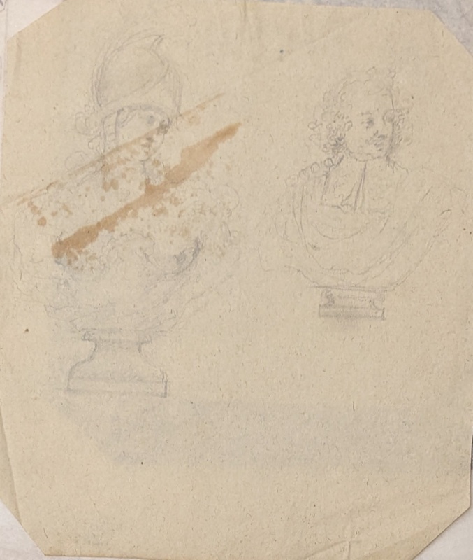 Two Busts on Pedestals ; BIKGM.6264