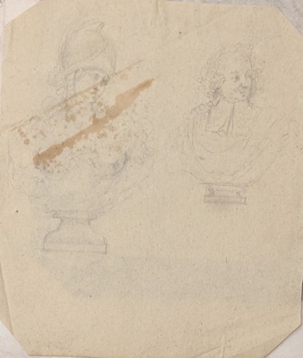 Two Busts on Pedestals ; BIKGM.6264