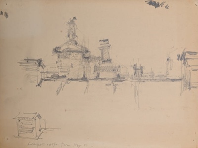 Liverpool Roofs from Hope St; Horsfield, Nicholas (1917-2005); BIKGM.8886