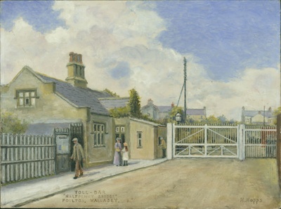 Toll Bar, Halfpenny Bridge, Poulton; Hopps, Harold; BIKGM.W190