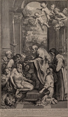 The Last Communion of St Jerome (after Domenico Zampieri); Farjat, Benoit; 1702; BIKGM.1727a JM23