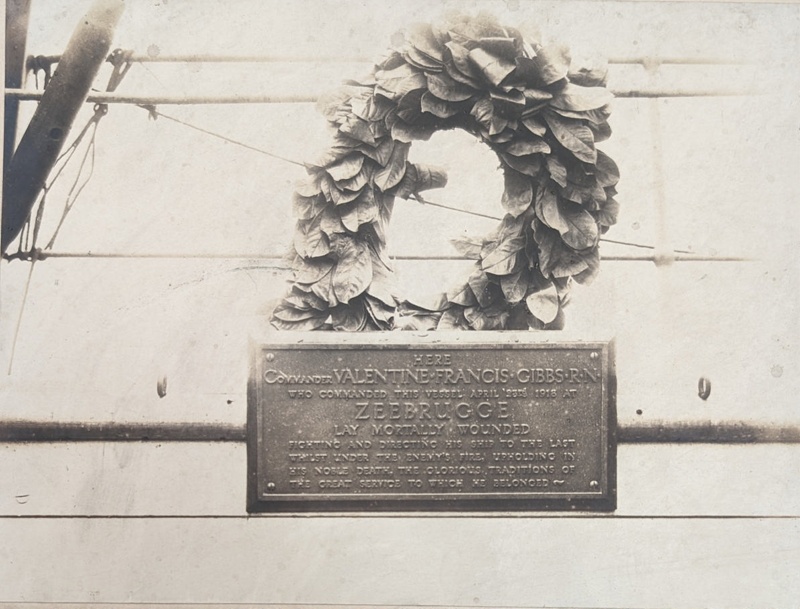 Photographs of 'Zeebrugge' Plaque; Unknown; BIKGM.W745