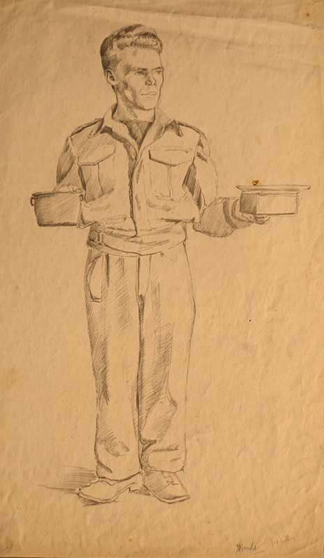 Portrait of Military Man; Burke, Thomas; 1942; BIKGM.7343.69