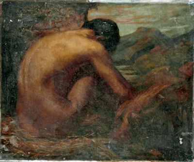 Nude - Swineherd; Rogers, Gilbert; 1905; BIKGM.249A