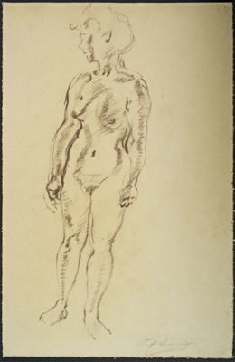 Female Nude; Rosenvinge, Olaf (1913-2004); BIKGM.8860