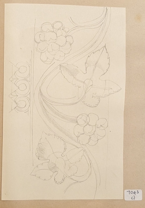 Grapevine Border Design; Richards, Albert; 1935-1939; BIKGM.7043.3