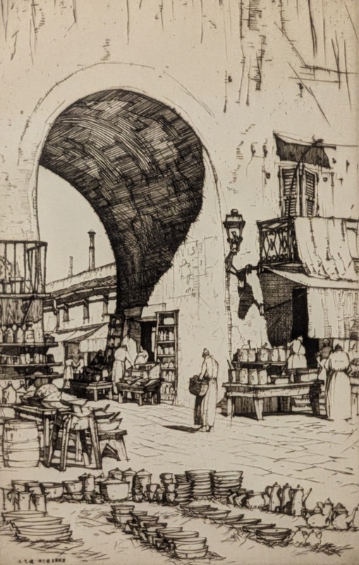 Cours Saleya, Nice; Rosenberg, Louis Conrad (1890-1983); 1929; BIKGM.9177