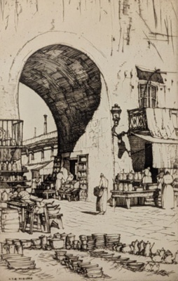 Cours Saleya, Nice; Rosenberg, Louis Conrad (1890-1983); 1929; BIKGM.9177