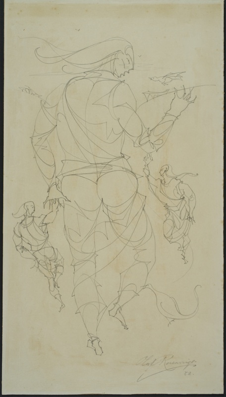 Neo-Mannerist Conceit; Rosenvinge, Olaf (1913-2004); 1982; BIKGM.8859