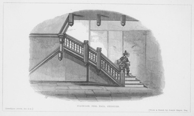 Staircase, Peel Hall, Cheshire; Llewellyn, Jewitt; BIKGM.7721