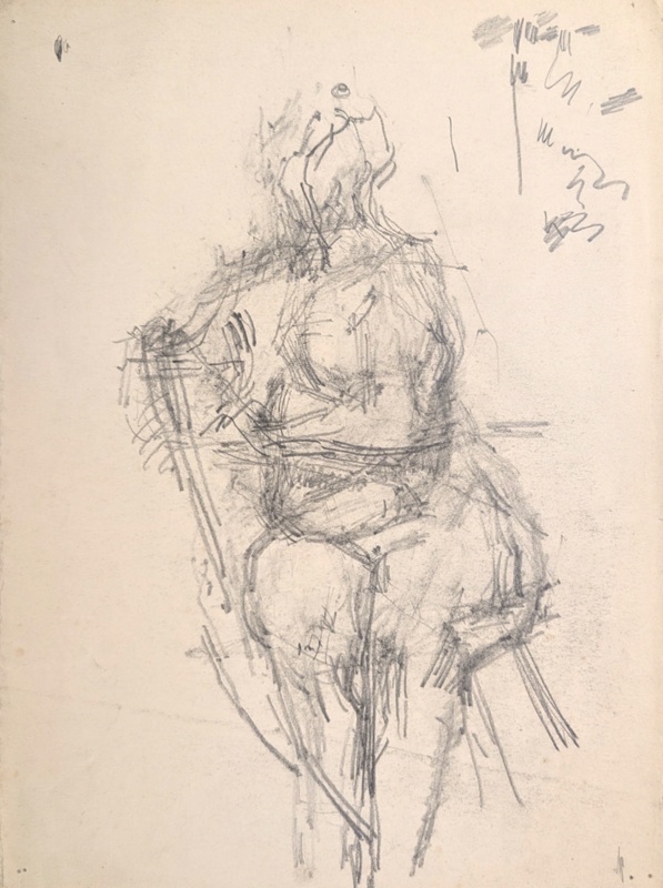 Seated Nude; Horsfield, Nicholas (1917-2005); BIKGM.8984