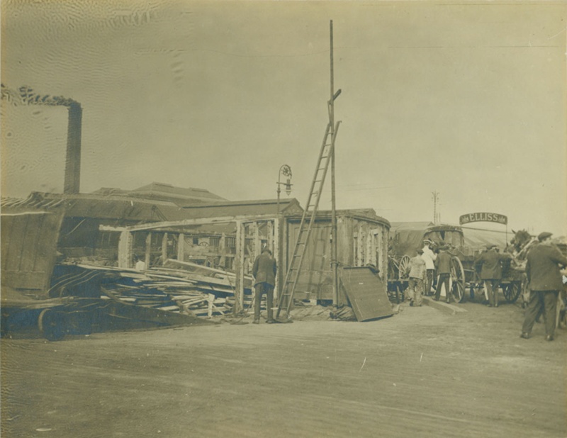 Demolition of Goods Warehouse (1 of 2) 1912; Unknown; BIKGM.50a