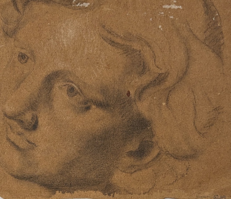 Study of a Head from Above; BIKGM.6269