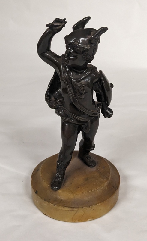 Bronze Sculpture of Classical Boy Soldier ; BIKGM.3305c