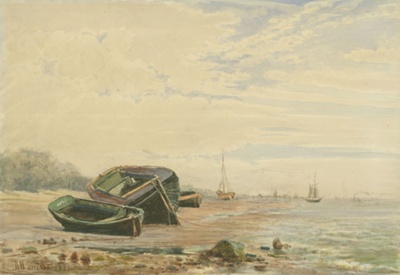 Pier and Estuary Scene; Harrison, D; BIKGM.W49