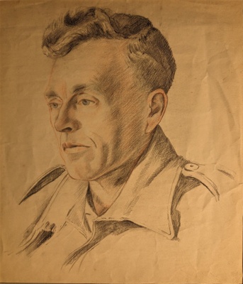 Portrait of Military Man; Burke, Thomas; 1941-1945; BIKGM.7343.51