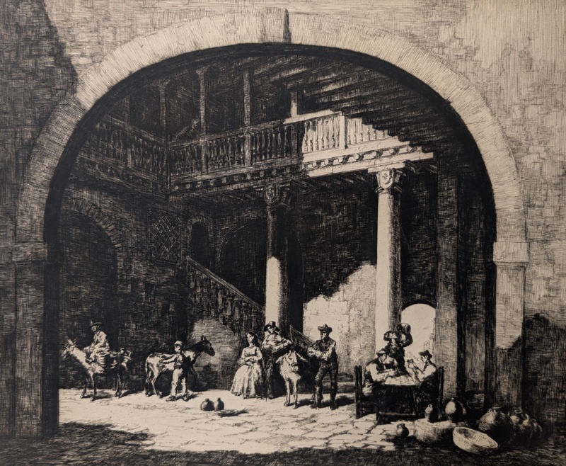 An Inn of Old Castle; Tushingham, Sidney (1884-1968); 1932; BIKGM.9214