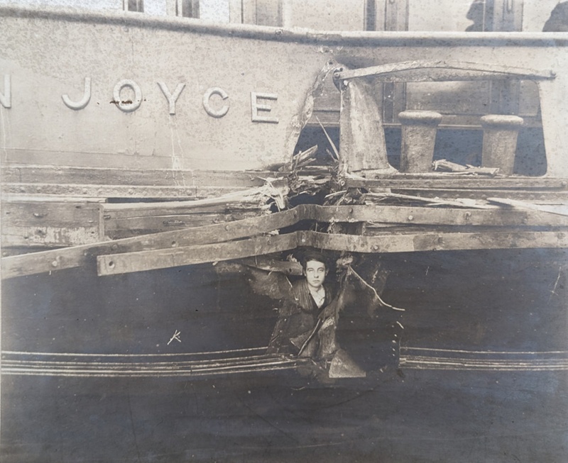 Damage to John Joyce (Double Exposed); Unknown; BIKGM.W741