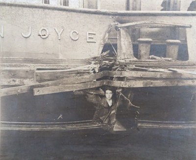 Damage to John Joyce (Double Exposed); Unknown; BIKGM.W741