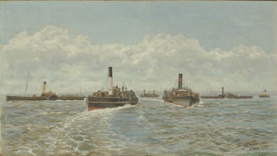 On the Mersey 1884; Hopps, Harold (1879-1967); BIKGM.W822a