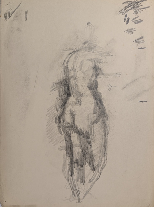 Standing Nude; Horsfield, Nicholas (1917-2005); BIKGM.8990