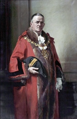 Alderman C. Heweston Nelson JP, FSAA, Mayor of the Wallasey; Berrie, John Archibald Alexander (1887-1962); BIKGM.205n