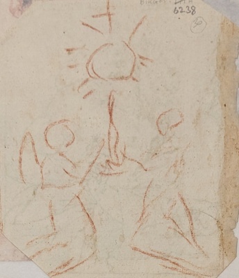 Two Kneeling Angels ; BIKGM.6238