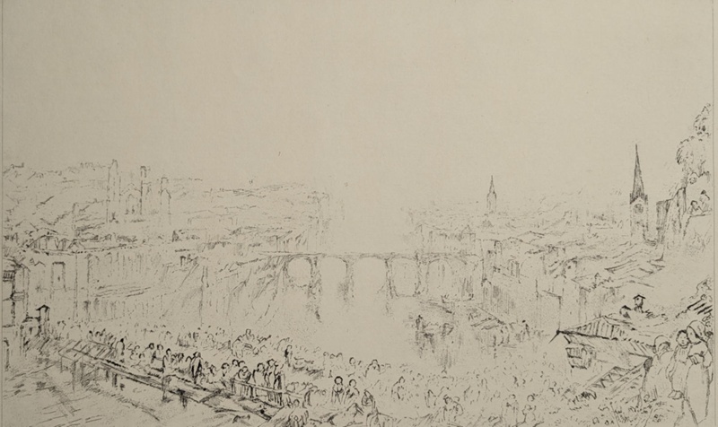 Zurich (after JMW Turner); Short, Frank (1857-1945); c. 1877-1945; BIKGM.9261