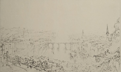 Zurich (after JMW Turner); Short, Frank (1857-1945); c. 1877-1945; BIKGM.9261